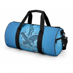 Aboriginal Ocean Dugong Duffle Bag Dot Art Dreamtime Tree of Life