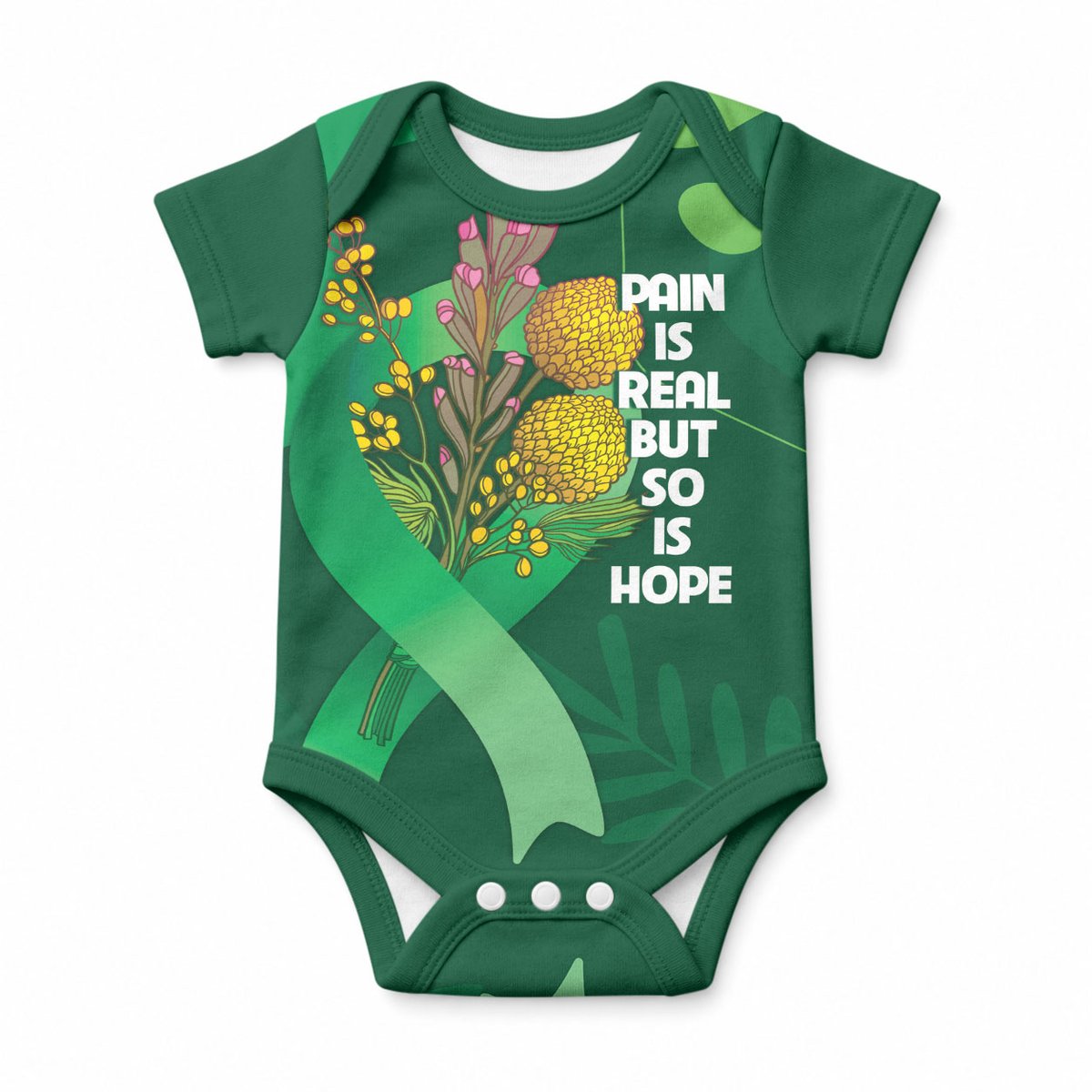 Mental Health Support Personalised Baby Onesie Pain Real But So Is Hope