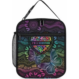 Australia Cancer Survivor Lunch Bag I’m A Survivor Ribbon Heart