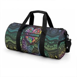 Australia Cancer Survivor Duffle Bag I’m A Survivor Ribbon Heart