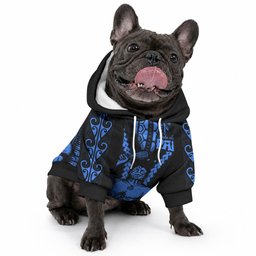 Aotearoa Father's Day Gift For Dad Pet Hoodie Aroha Ahau Ki A Koe Papa - Blue Maori Style Pattern