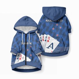 New Zealand Cricket Pet Hoodie Auckland Aces Sporty Style