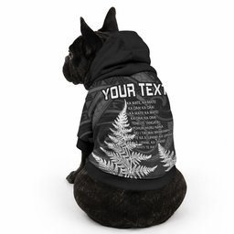 Personalised New Zealand Maori Rugby Pet Hoodie Aotearoa Ka Mate Haka All Black Mix Ta Moko White Style