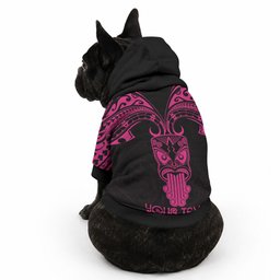 Personalised New Zealand Te Reo Maori Pet Hoodie Kia Kaha Maori Language Week Pink Style