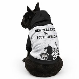 New Zealand South Africa Rugby Pet Hoodie History Commemorative World Cup Winners Unique