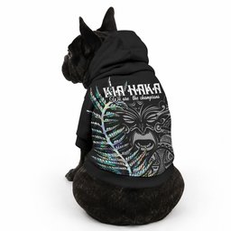 New Zealand Maori Rugby Pet Hoodie NZ Black Fern Champions History With Papua Shell