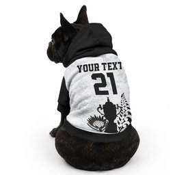 Custom New Zealand South Africa Rugby Pet Hoodie History Commemorative World Cup Winners Unique