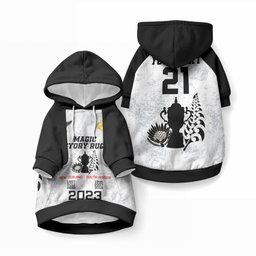 Custom New Zealand South Africa Rugby Pet Hoodie History Commemorative World Cup Winners Unique