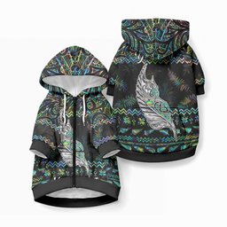 Personalised New Zealand Christmas Pet Hoodie Maori Fern Manaia Meri Kirihimete with Papaua Shell