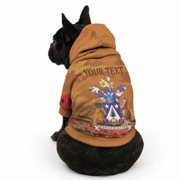 Norfolk Island ANZAC Day Personalised Pet Hoodie with Poppy Field