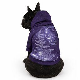 New Zealand Matariki Pet Hoodie Purple Milky Way Stars Night Sky