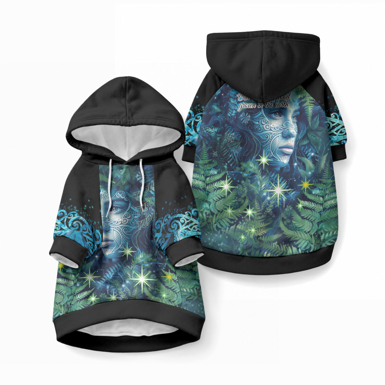 New Zealand Matariki Tupuanuku Pet Hoodie Te Wā o te Hauhake