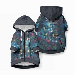 New Zealand Matariki Pohutukawa Pet Hoodie Te Mauri te Ora