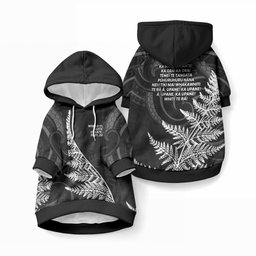 New Zealand Black Fern 7s Pet Hoodie History World Cup Sevens