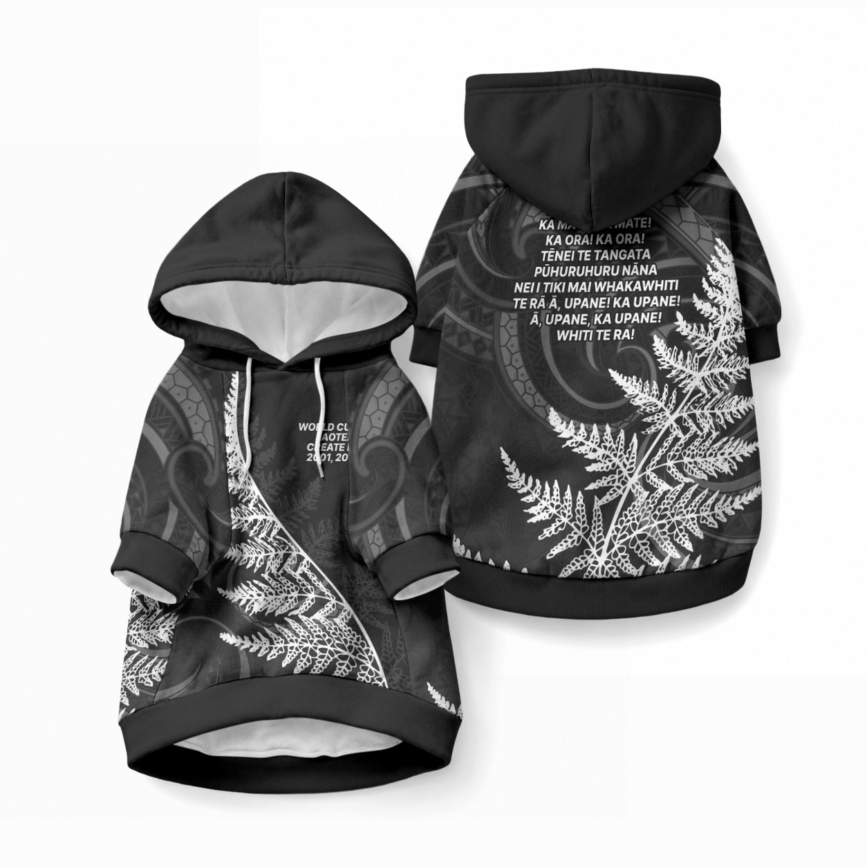 New Zealand Black Fern 7s Pet Hoodie History World Cup Sevens