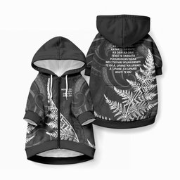 New Zealand Black Fern 7s Pet Hoodie History World Cup Sevens