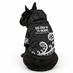 Kia Mau Ki To Ukaipo Pet Hoodie Te Reo Maori Koru Fern Art