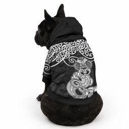 Te Reo Maori Tiki Inspired Art Pet Hoodie