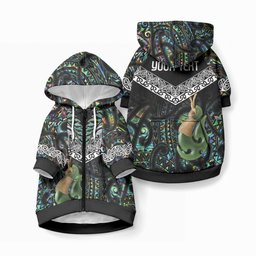 Personalised Maori Manaia Pet Hoodie New Zealand Tribal Hei Matau Papua Shell