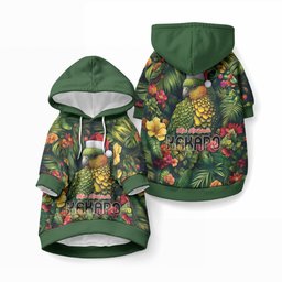 Meri Kirihimete Kakapo Pet Hoodie New Zealand Christmas with Tropical Vibe