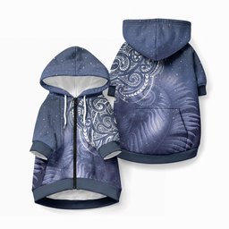New Zealand Galaxy Fern Pet Hoodie