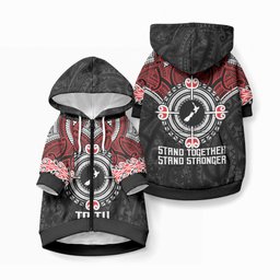 Aotearoa Proud To Be Maori Pet Hoodie New Zealand Fight Together