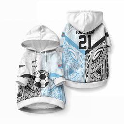 New Zealand-Fiji Football Custom Pet Hoodie Together Go Champions