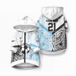 New Zealand-Fiji Football Custom Pet Hoodie Together Go Champions