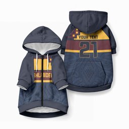 New Zealand Maori Rugby Pacific Custom Pet Hoodie Kahupeka Retro 2025 Taniko Motif