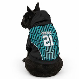 Custom Basketball New Zealand Pet Hoodie Teal Maori Ta Moko Indigenous