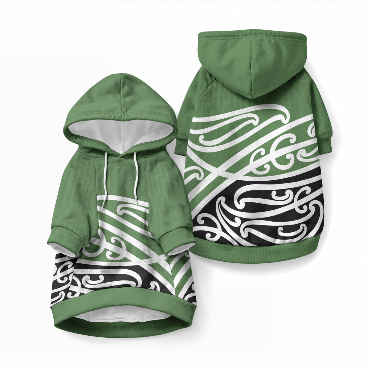 Green Fern New Zealand Kowhai Ngutukaka Pet Hoodie