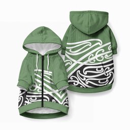 Green Fern New Zealand Kowhai Ngutukaka Pet Hoodie