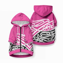 All Pink New Zealand Kowhai Ngutukaka Pet Hoodie