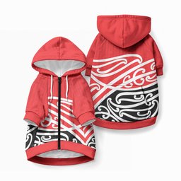 All Red New Zealand Kowhai Ngutukaka Pet Hoodie