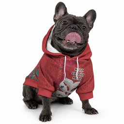 Maori Wheku Meri Kirihimete Personalised Pet Hoodie All Red Indigenous Maori Motif
