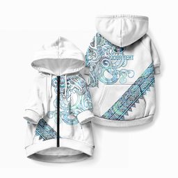 Kahui Whetu Paua shell Kowhaiwhai Taniko Personalised Pet Hoodie Taniwha Maori Tribal Style