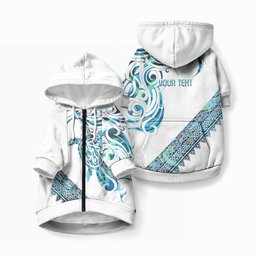 Kahui Whetu Paua shell Kowhaiwhai Taniko Personalised Pet Hoodie Turtle Tattoo Maori Tribal Style