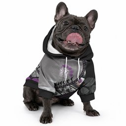 Personalised Remembering ANZAC Lest We Forget Pet Hoodie Vintage Film Frame Memorial Purple Poppy