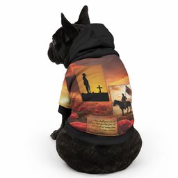 ANZAC Day Film Reel Lest We Forget Pet Hoodie Australia NZ Memorial