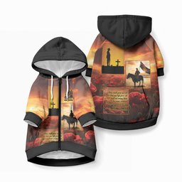 ANZAC Day Film Reel Lest We Forget Pet Hoodie Australia NZ Memorial