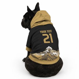 Custom Oceania Football NZ South Island Pet Hoodie Minimal Mount Cook Silhouette