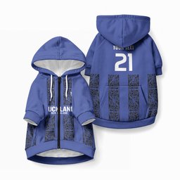 Custom Oceania Football NZ Auckland Pet Hoodie Maori Tribal Pattern