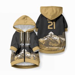 Custom Oceania Football NZ South Island Pet Hoodie Minimal Mount Cook Silhouette
