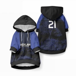 Custom Oceania Football NZ Auckland Pet Hoodie Minimal City Map Style