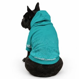 New Zealand Nurses Week Pet Hoodie Maori Kowhaiwhai Cyan Tribal