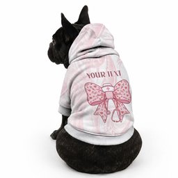 New Zealand Nurses RN Personalised Pet Hoodie Pink Stethoscope Coquette Bow Maori Motif
