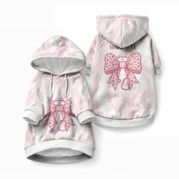 New Zealand Nurses RN Personalised Pet Hoodie Pink Stethoscope Coquette Bow Maori Motif