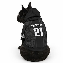 Custom New Zealand Football White Fern Supporter Pet Hoodie