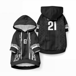 Custom New Zealand Football White Fern Supporter Pet Hoodie