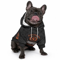 Cricket Australia Perth Champions 2026 Pet Hoodie Black Aboriginal Dot Art
